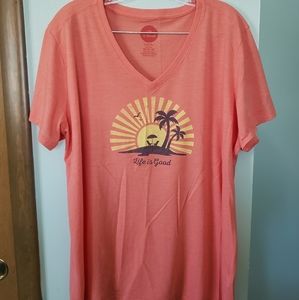 Life is Good Sunset T-shirt XL